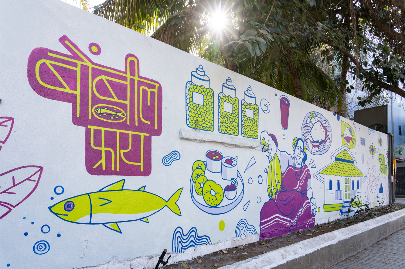 Part of 'Mumbai Rising', a public art initiative by Birla Estates